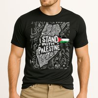 I Stand With Palestine Quote A Free Palestine Design Performance Shirt