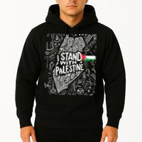 I Stand With Palestine Quote A Free Palestine Design Hoodie