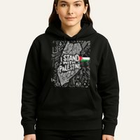I Stand With Palestine Quote A Free Palestine Design Hoodie