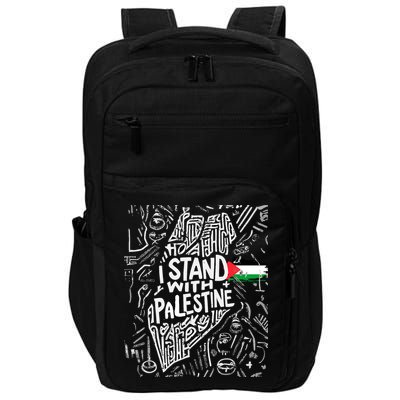 I Stand With Palestine Quote A Free Palestine Design Impact Tech Backpack