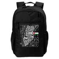 I Stand With Palestine Quote A Free Palestine Design Backpack