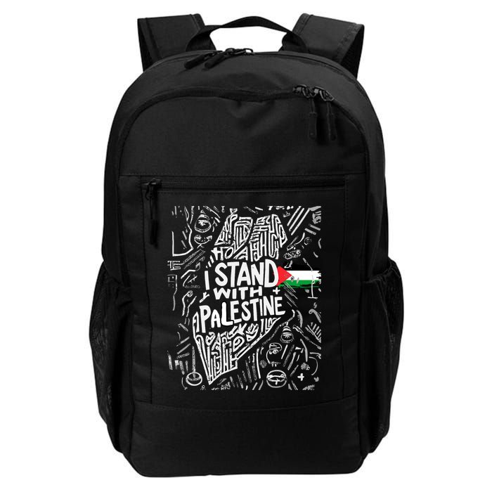 I Stand With Palestine Quote A Free Palestine Design Backpack