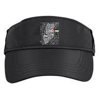 I Stand With Palestine Quote A Free Palestine Design Adult Drive Performance Visor