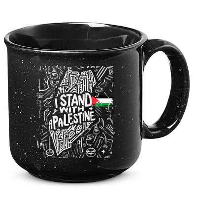 I Stand With Palestine Quote A Free Palestine Design 15oz Campfire Ceramic Mug