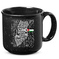 I Stand With Palestine Quote A Free Palestine Design 15oz Campfire Ceramic Mug