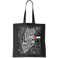 I Stand With Palestine Quote A Free Palestine Design Bag