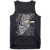 I Stand With Palestine Quote A Free Palestine Design Tank Top