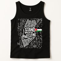I Stand With Palestine Quote A Free Palestine Design Tank Top