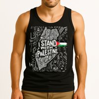 I Stand With Palestine Quote A Free Palestine Design Tank Top