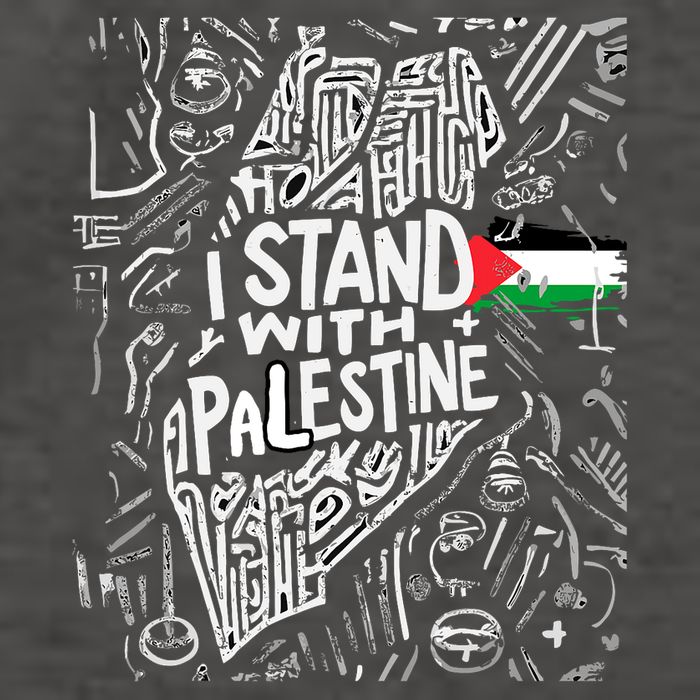 I Stand With Palestine Quote A Free Palestine Design Vector Backpack