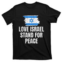 I Stand with Israel Flag Pray For Support Jewish Peace Love T-Shirt