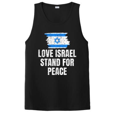 I Stand with Israel Flag Pray For Support Jewish Peace Love PosiCharge Competitor Tank