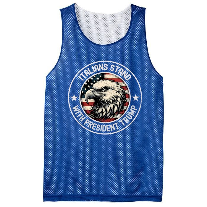 Italians Stand With Trump Gift Mesh Reversible Basketball Jersey Tank