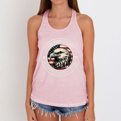 Italians Stand With Trump Gift Women's Knotted Racerback Tank