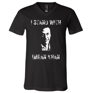 I Stand With Imran Khan Hope Absolutely Not Pakistan Pti V-Neck T-Shirt