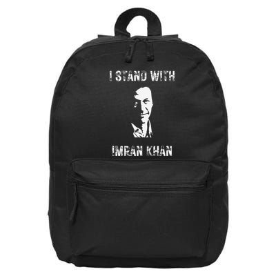 I Stand With Imran Khan Hope Absolutely Not Pakistan Pti 16 in Basic Backpack
