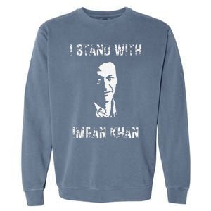 I Stand With Imran Khan Hope Absolutely Not Pakistan Pti Garment-Dyed Sweatshirt