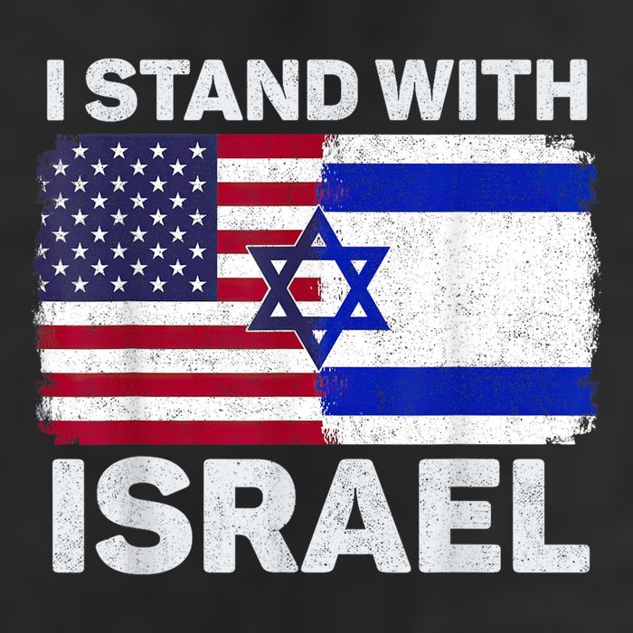 I Stand With Israel Usa American Flag With Israel Flag Adult Drive Performance Visor