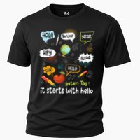 It Starts With Hello Friendship Inclusion Language Performance Shirt