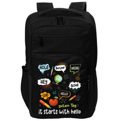 It Starts With Hello Friendship Inclusion Language Impact Tech Backpack