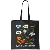 It Starts With Hello Friendship Inclusion Language Bag