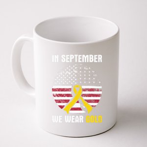 In September We Wear Gold Hood Cancer Awareness Gift Coffee Mug