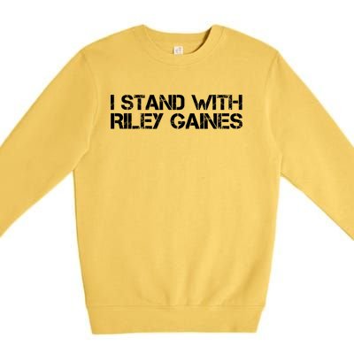 I Stand With Riley Gaines Premium Crewneck Sweatshirt