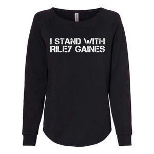 I Stand With Riley Gaines Womens California Wash Sweatshirt