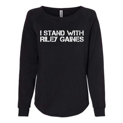 I Stand With Riley Gaines Womens California Wash Sweatshirt