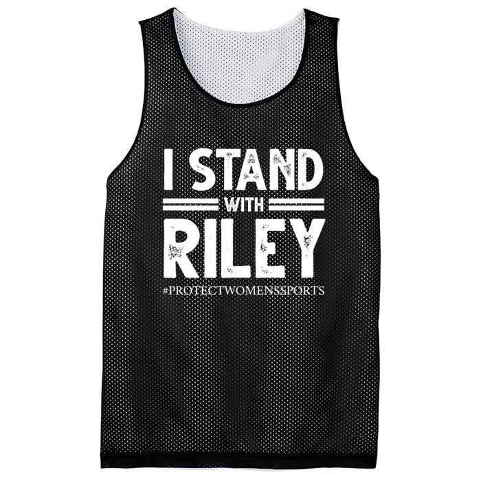 I Stand With Riley Gaines Mesh Reversible Basketball Jersey Tank