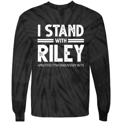 I Stand With Riley Gaines Tie-Dye Long Sleeve Shirt