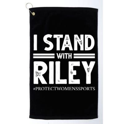 I Stand With Riley Gaines Platinum Collection Golf Towel