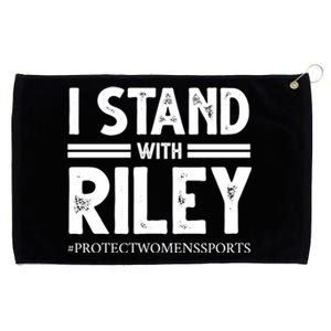 I Stand With Riley Gaines Grommeted Golf Towel