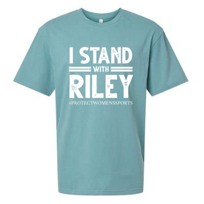 I Stand With Riley Gaines Sueded Cloud Jersey T-Shirt