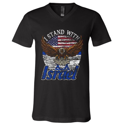 I Stand With Israel V-Neck T-Shirt