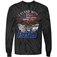 I Stand With Israel Tie-Dye Long Sleeve Shirt