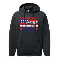 I Stand With Her Kamala Harris 2024 Political Performance Fleece Hoodie