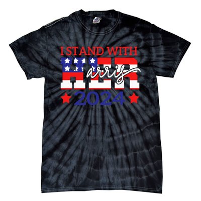 I Stand With Her Kamala Harris 2024 Political Tie-Dye T-Shirt