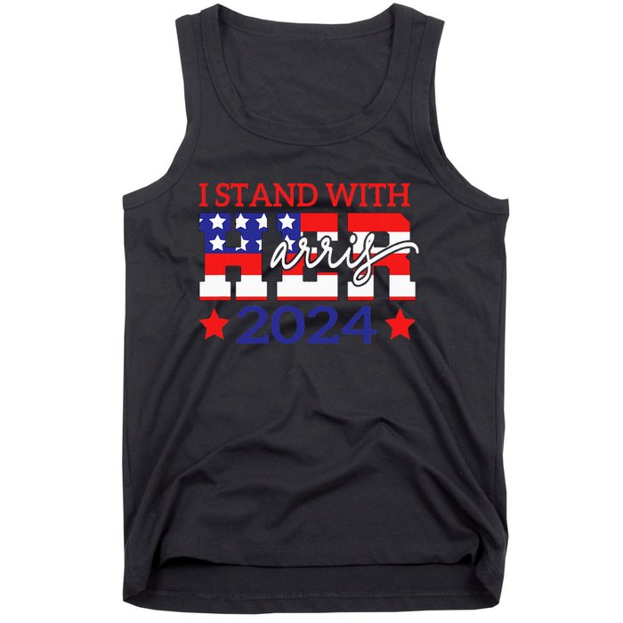 I Stand With Her Kamala Harris 2024 Political Tank Top