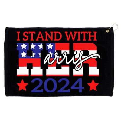 I Stand With Her Kamala Harris 2024 Political Grommeted Golf Towel