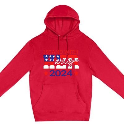 I Stand With Her Kamala Harris 2024 Political Premium Pullover Hoodie