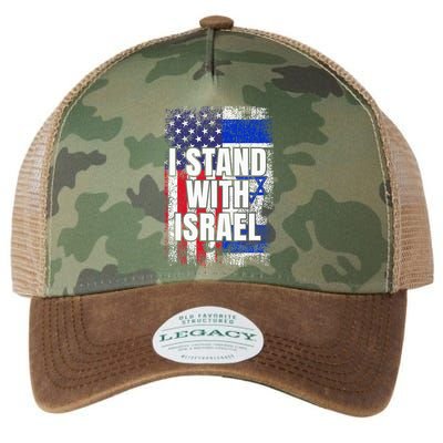 I Stand With Israel Usa Israeli Flag Legacy Tie Dye Trucker Hat