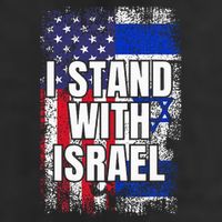 I Stand With Israel Usa Israeli Flag 7 Panel Mesh Trucker Snapback Hat