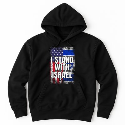 I Stand With Israel Usa Israeli Flag Hoodie