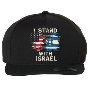 I Stand With Israel Patriotic Wool Snapback Cap