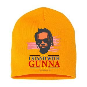 I Stand With G.U.N.N.A He Didn’T Tell On Me Short Acrylic Beanie