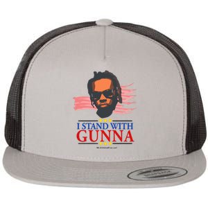 I Stand With G.U.N.N.A He Didn’T Tell On Me Flat Bill Trucker Hat