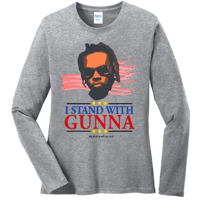 I Stand With G.U.N.N.A He Didn’T Tell On Me Ladies Long Sleeve Shirt