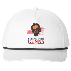 I Stand With G.U.N.N.A He Didn’T Tell On Me Snapback Five-Panel Rope Hat