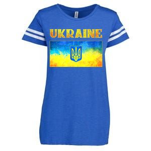 I Stand With Ukraine Cool Gift Ukrainian Flag Ukraine Funny Gift Enza Ladies Jersey Football T-Shirt